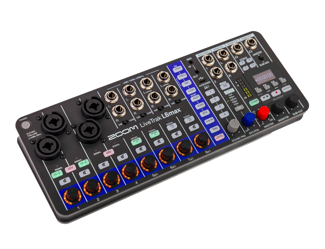 Zoom Livetrak L6max 12-Channel Mixer + Recorder