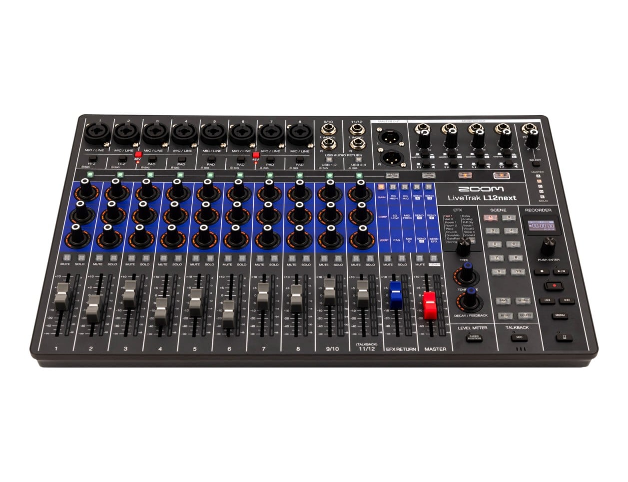 Zoom LiveTrak L12next Digital Mixer + Recorder