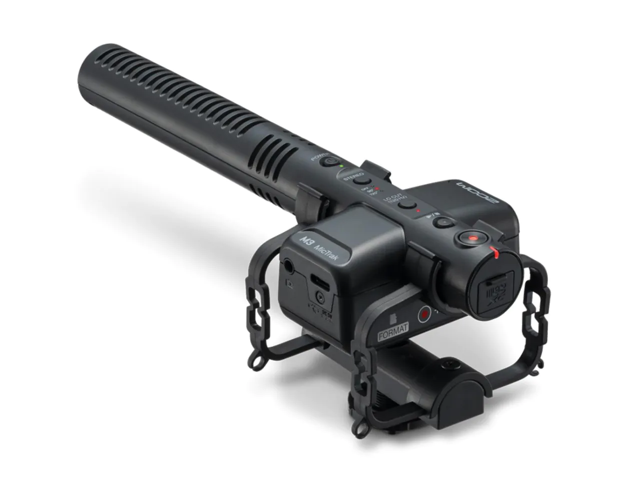 ZOOM M3 MicTrak ショットガンマイク AZDEN SWS-100付 ZOOM M3 MicTrakのレビュー。ICレコーダー付きショットガンマイク|お