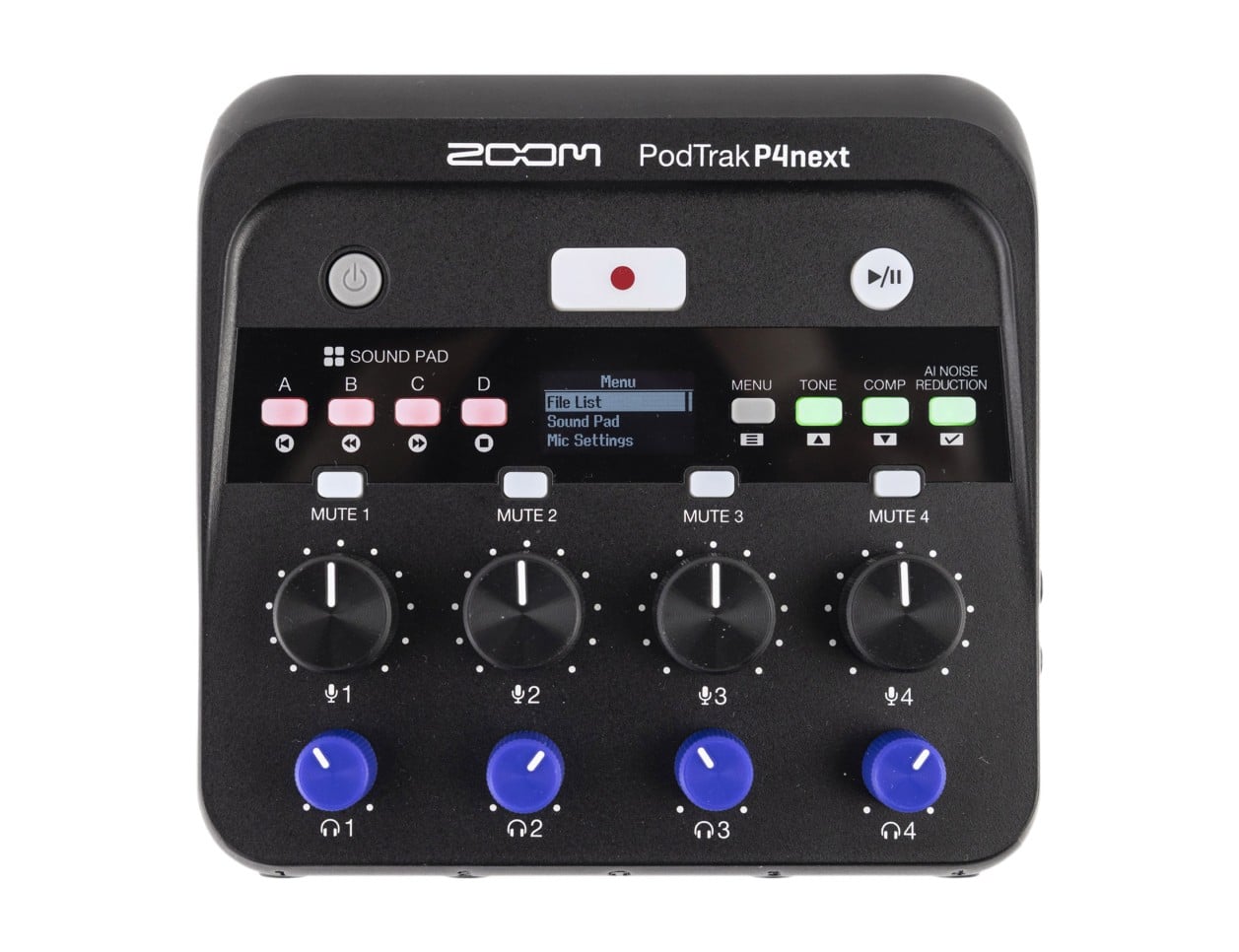 配信機器・PA機器・レコーディング機器 ZOOM PodTrak P4 Zoom PodTrak P4next Podcast Recorder