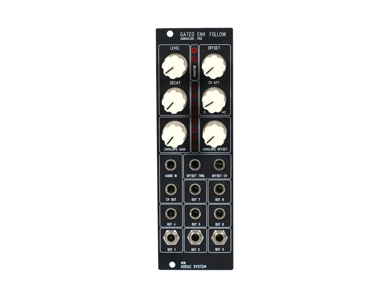ADDAC ADDAC401 Gated Envelope Follower (Black)