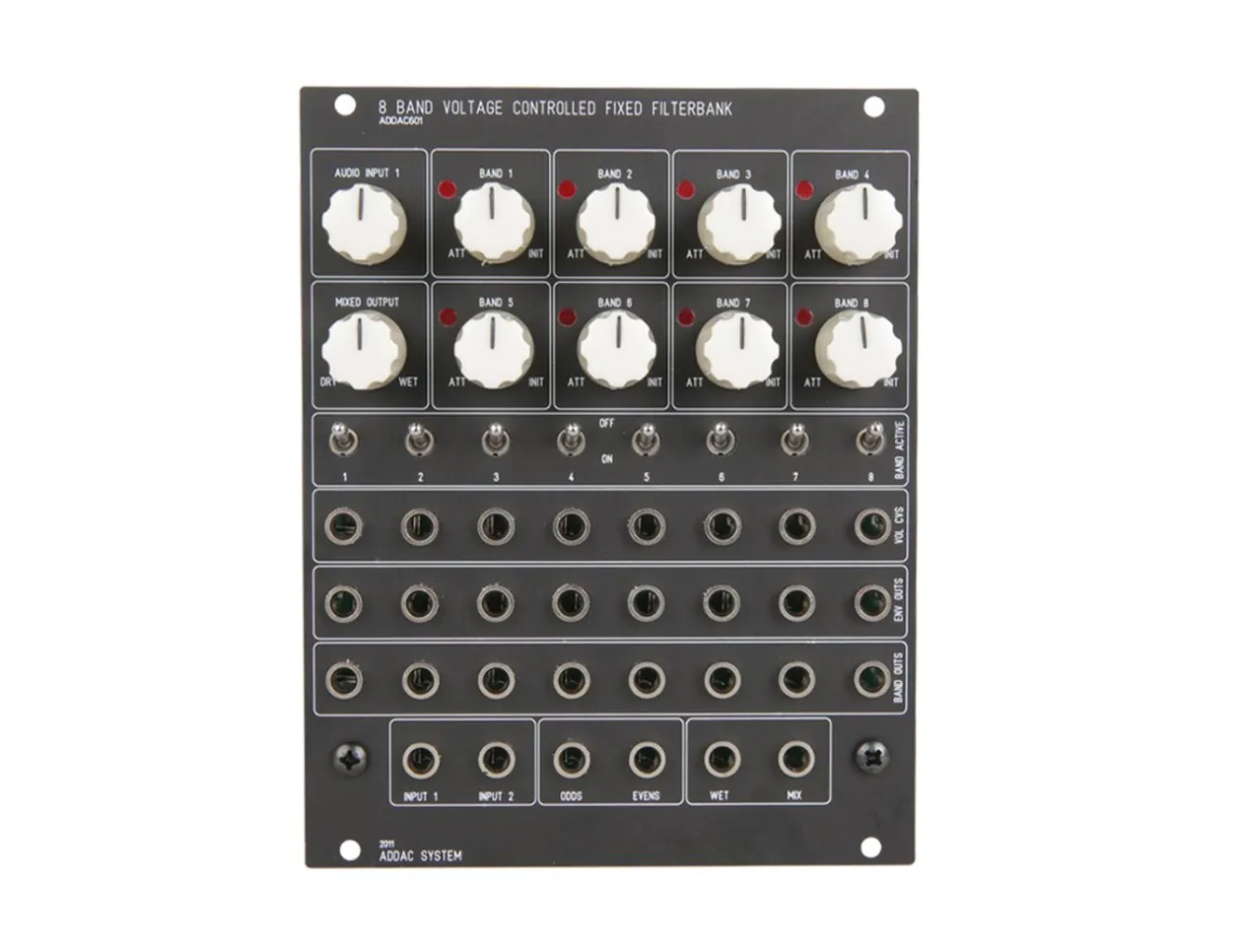 ADDAC System ADDAC601 Black VC Fixed Filterbank