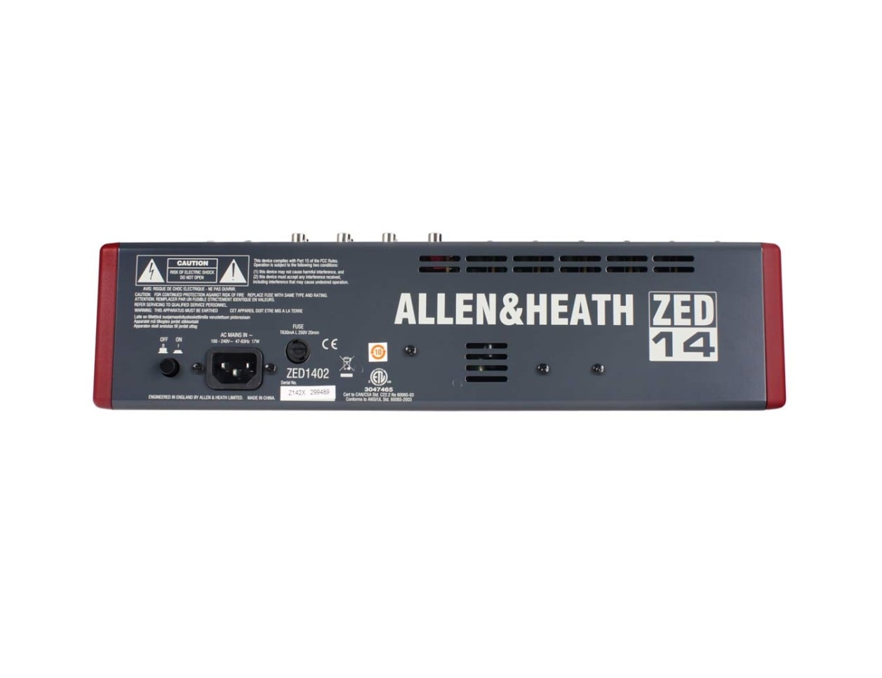 Allen & Heath ZED-14 14-Channel Mixer With USB