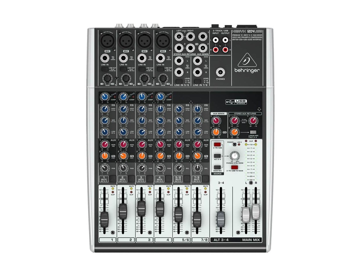 【新品未使用品】1204USB XENYX Amazon.com: Behringer XENYX 1204USB Premium 12-Input 2/2-Bus Mixer