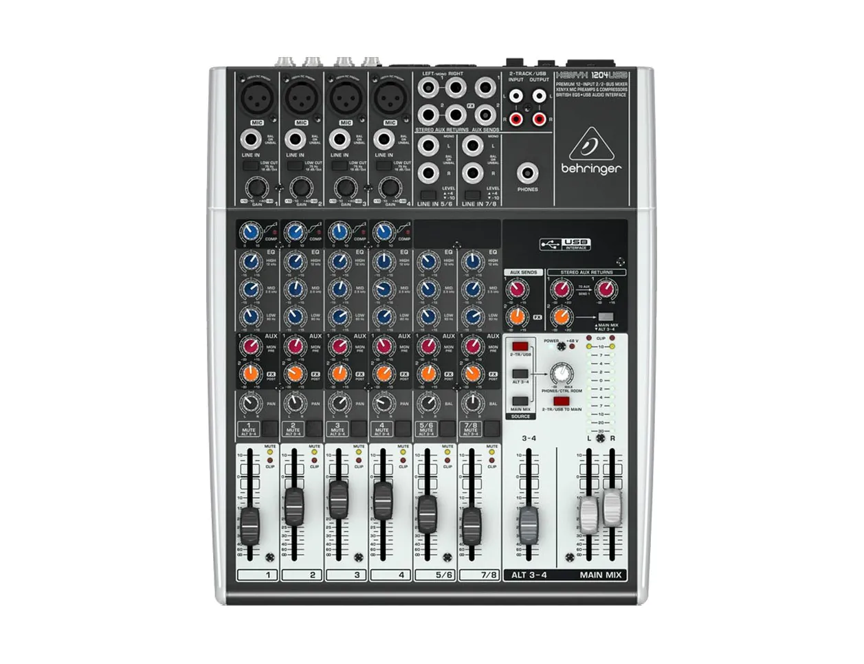 【新品未使用品】1204USB XENYX Behringer Xenyx 1204USB 8 Channel MIXER with USB