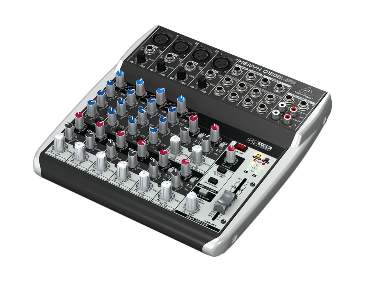 Behringer Q1202USB パワードミキサー Behringer Xenyx Q1202USB 12 Channel Mixer + Interface