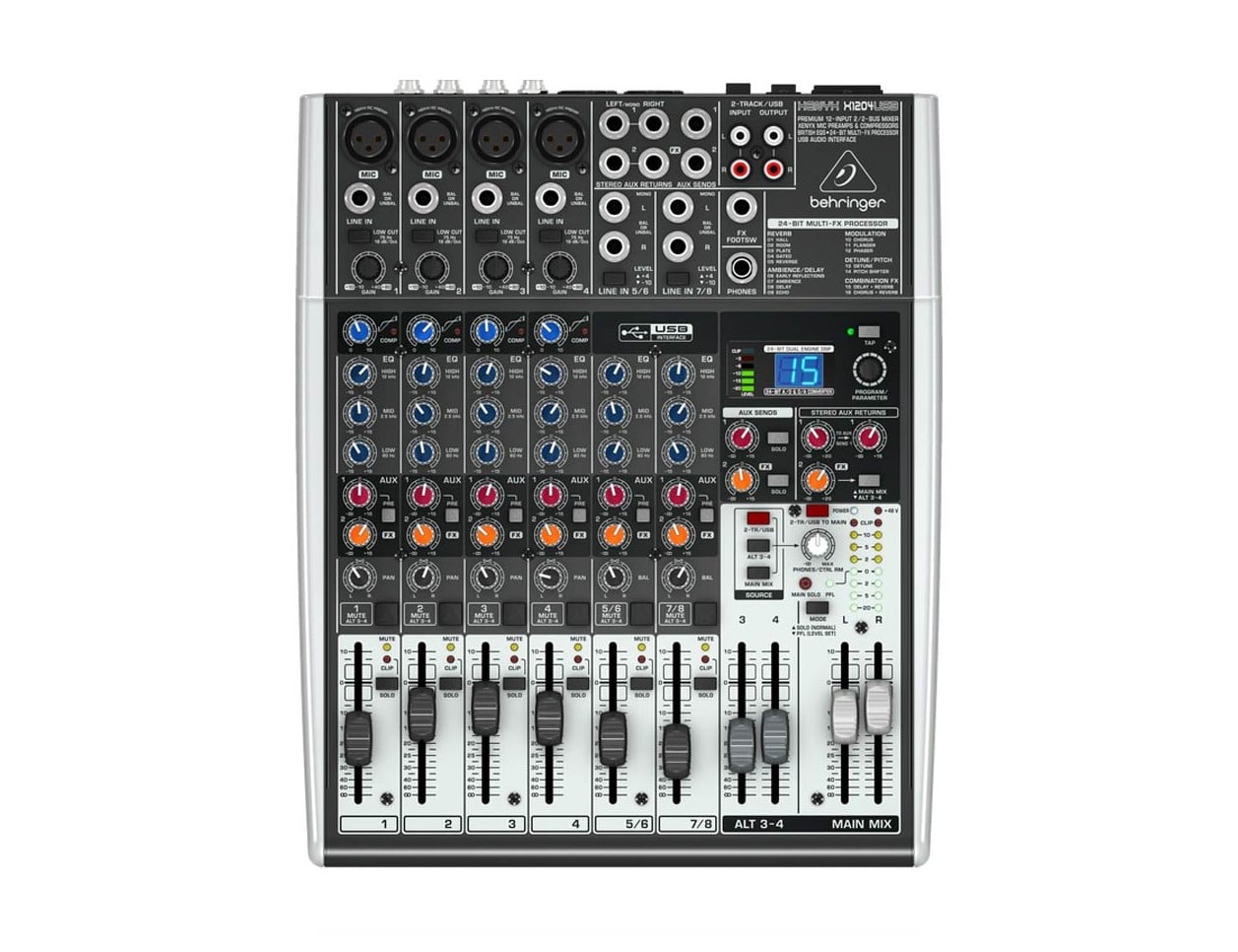 ベリンガー behringer X1204USB Behringer Xenyx X1204USB 8 Channel Mixer + Interface