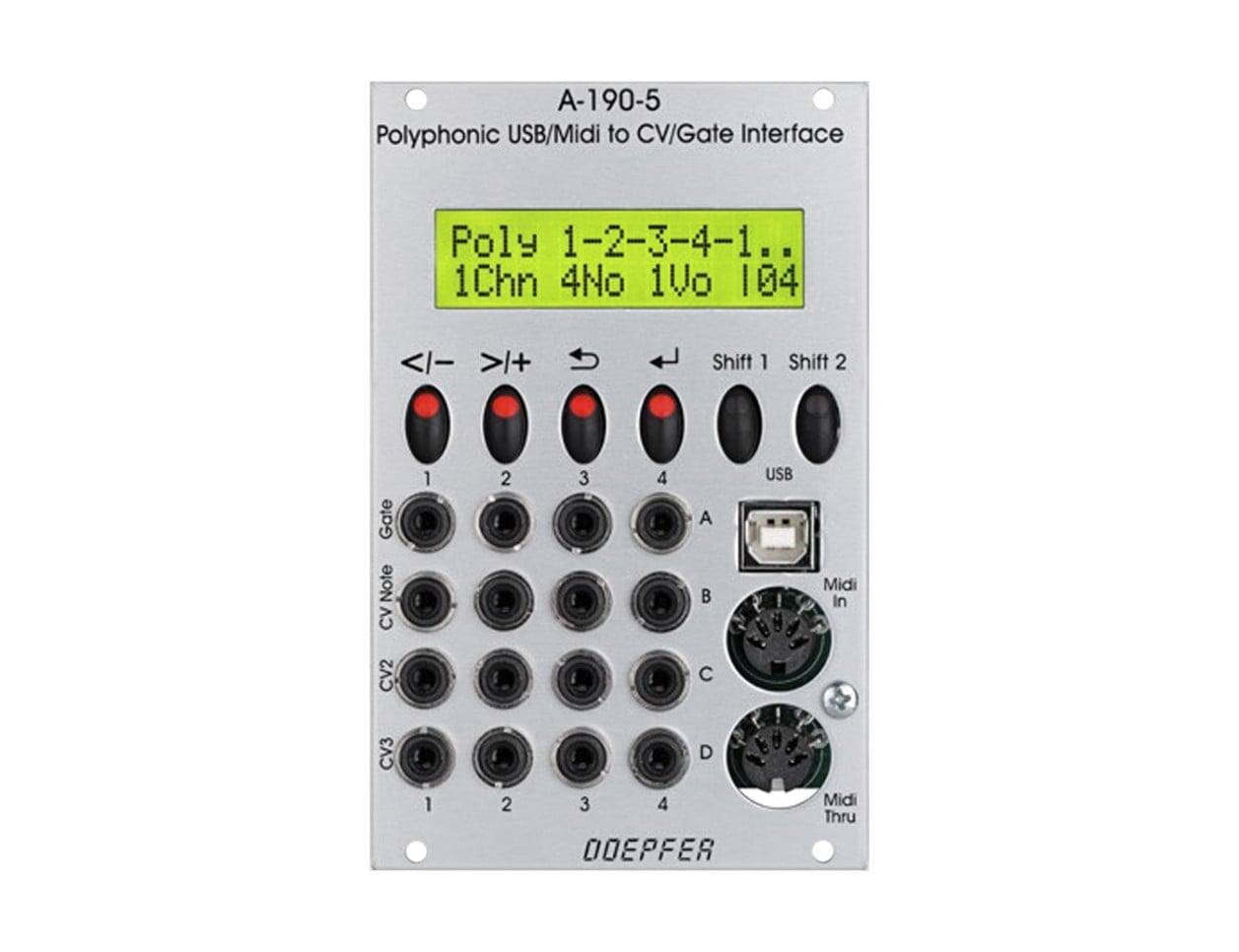 Doepfer A-190-5 Poly. MIDI/USB-to-CV/Gate