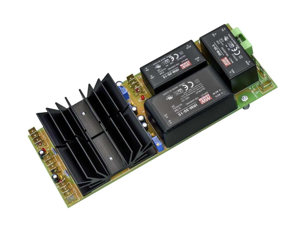 This beefy power supply features 2000mA on the +12V rail, 1200mA on -12V, and 4000mA on +5V.