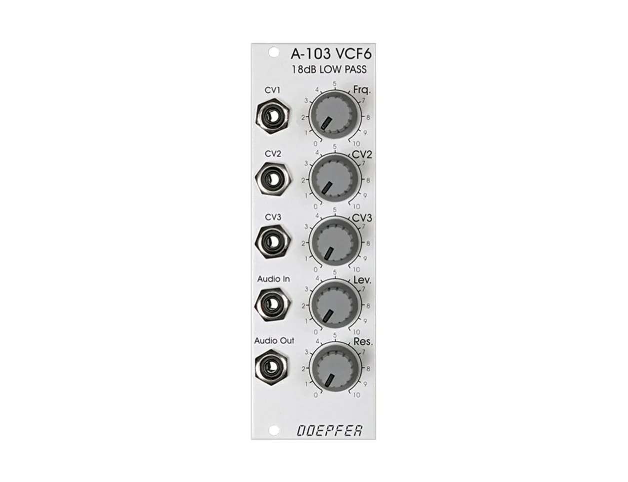 Doepfer VCF6 18db Low Pass フィルター TB-303 Doepfer A-103 VCF6 18dB Low Pass Filter - 8HP