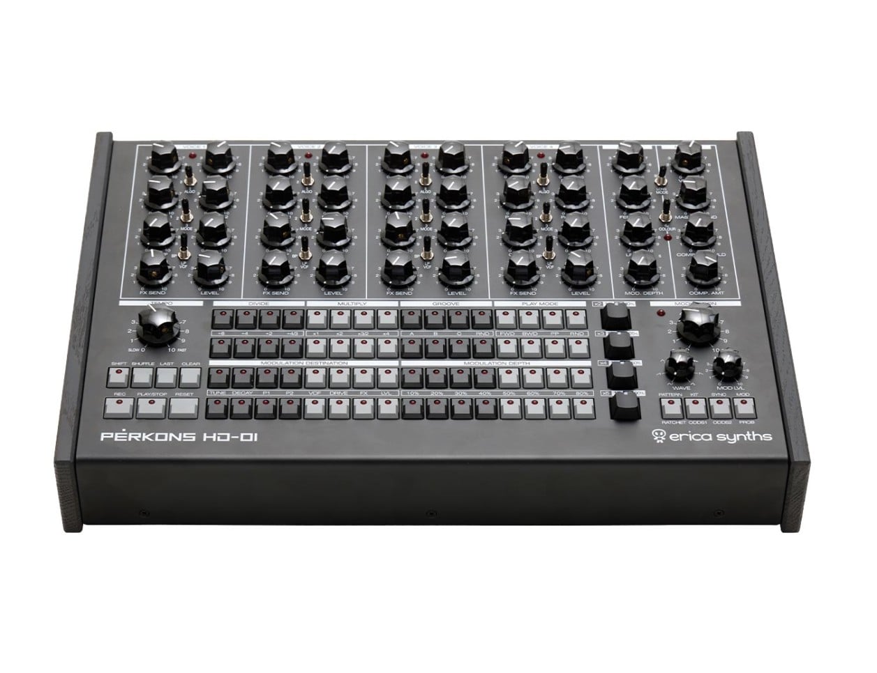 erica synths perkons hd-01 ドラムマシン Erica Synths Perkons HD-01 (Black)