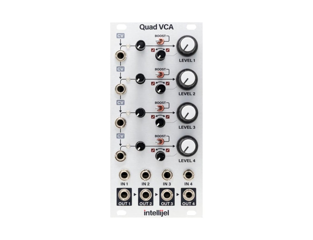 intellijel Quad VCA モジュール Intellijel Quad VCA - 12hp