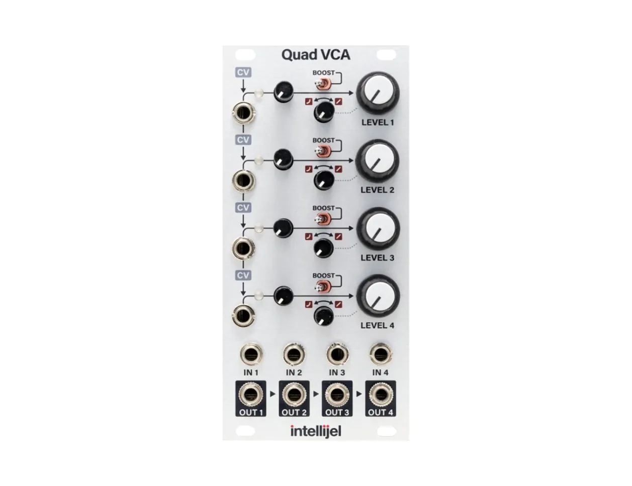 intellijel Quad VCA モジュール Intellijel Quad VCA - 12hp