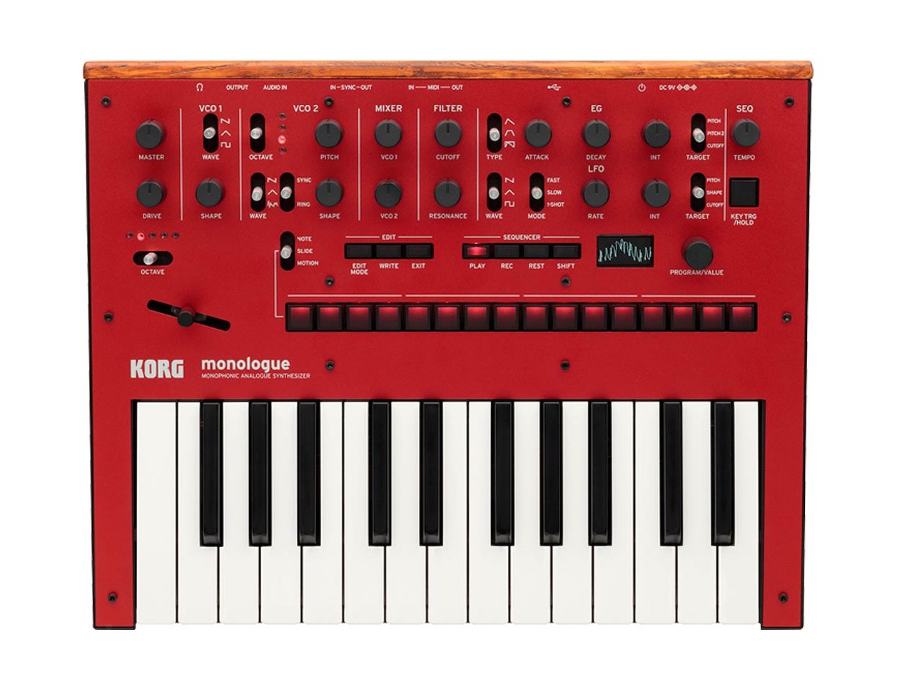 KORG monologue 赤 Korg Monologue Analog Monophonic Synthesizer Red
