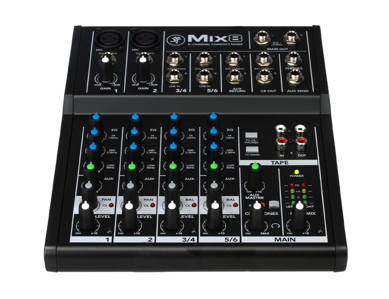 Mackie Mix8 8チャンネルミキサー Mackie Mix8 8-Channel Mixer