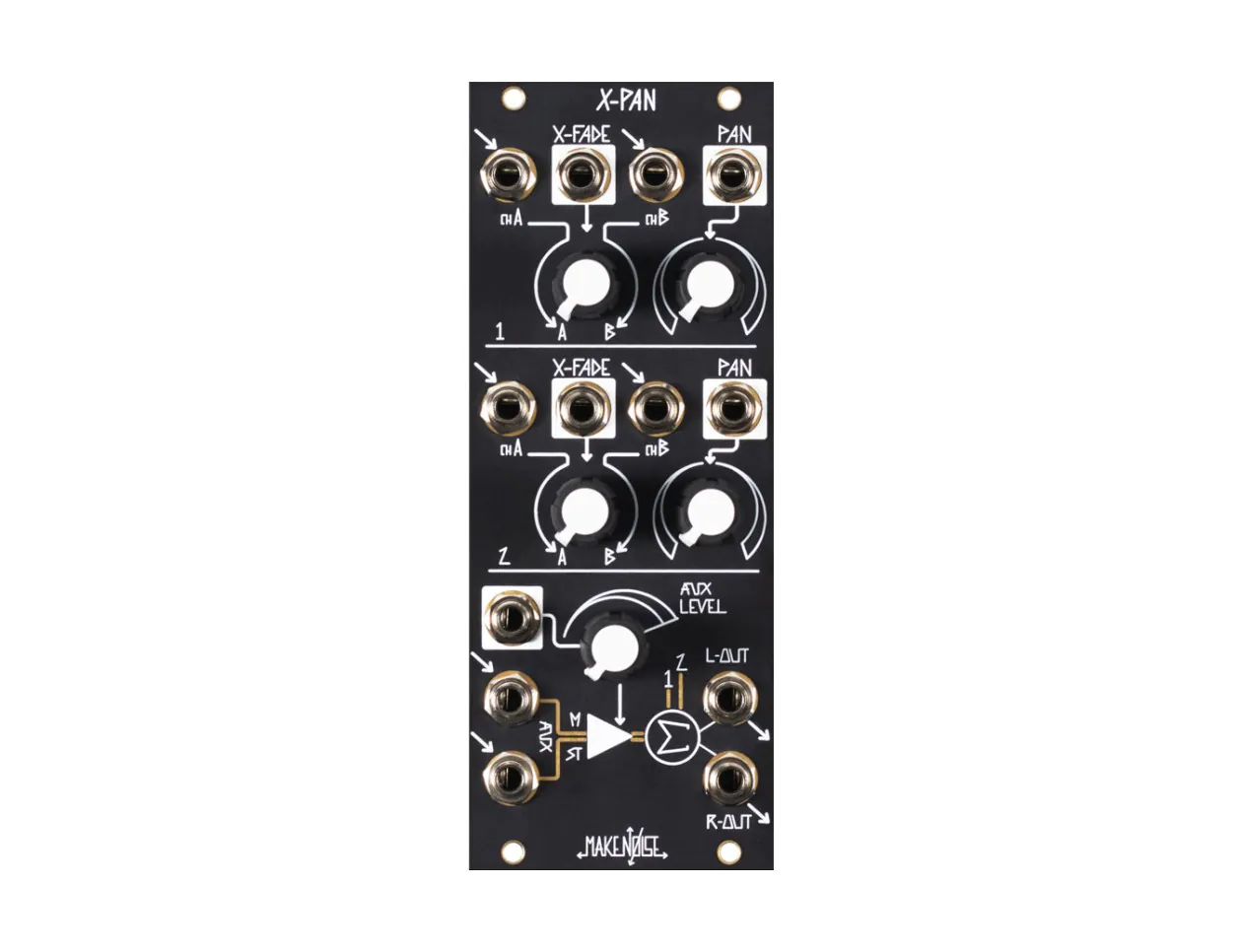Make Noise X-Pan Voltage Controlled Mixer