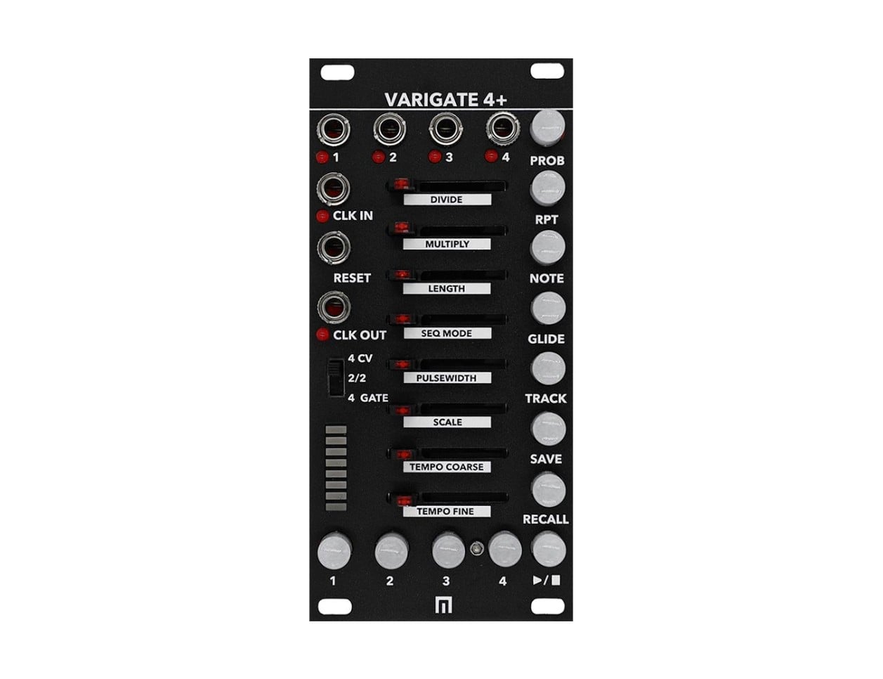 鍵盤楽器 Malekko Heavy Industry VARIGATE 4+ Malekko Varigate 4+ 8-Step Sequencer (Black)