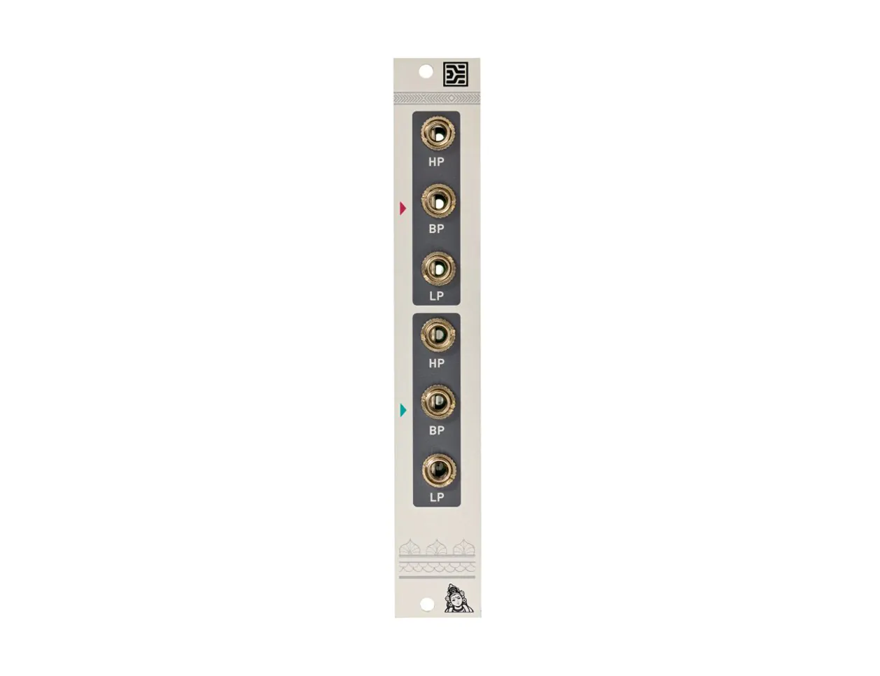 Mutable Instruments' Shelves Expander effectively unlocks its host module's low-pass, high-pass, and bandpass outputs for some serious sonic sculpting.