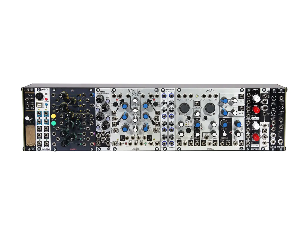 Perfect Circuit West Coast Standard Eurorack Modular Synthesizer System Front Angle
