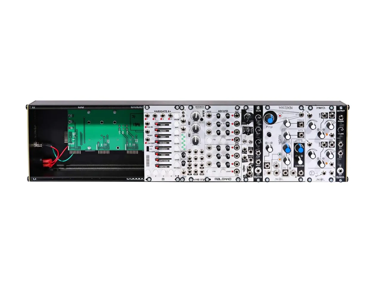 Perfect Circuit Glitch Series Intermediate Eurorack Modular Synthesizer System Front Angle