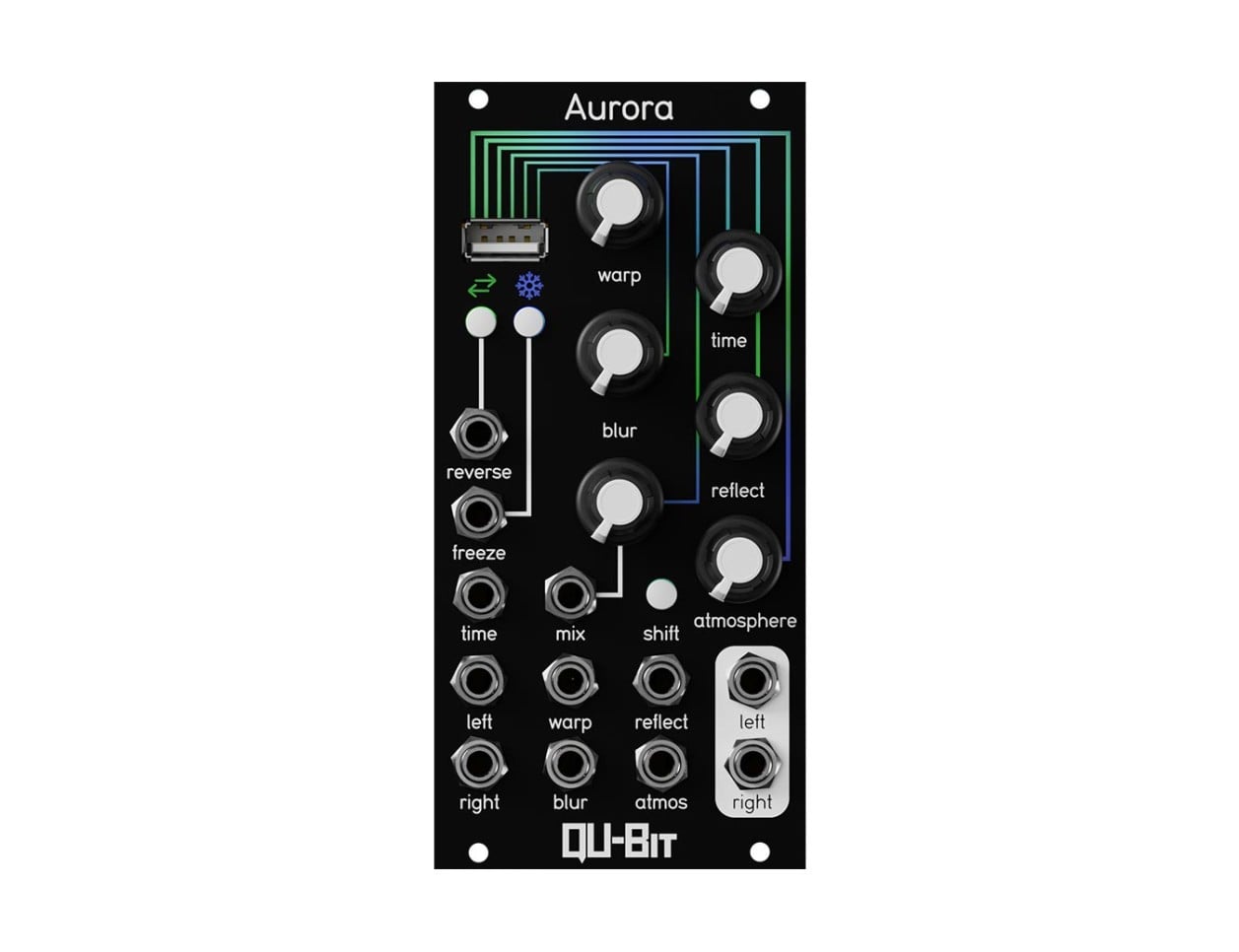 Qu-Bit Aurora リバーブ モジュラー シンセサイザー ユーロラック Qu-Bit Aurora Stereo Spectral Reverb