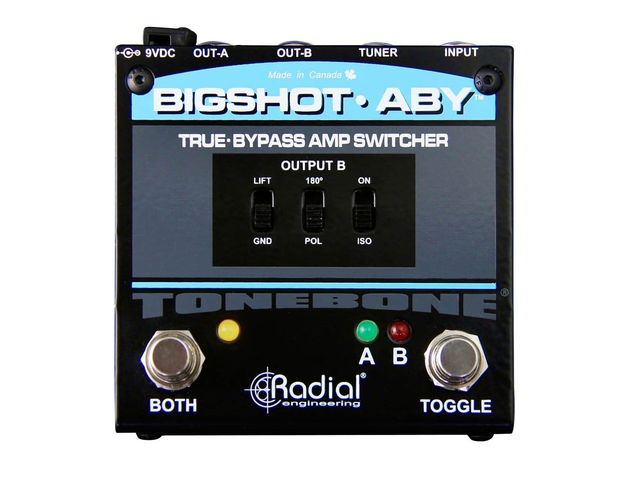 Radial BigShot ABY トゥルーバイパススイッチャー Radial BigShot ABY True Bypass Switcher Pedal v2