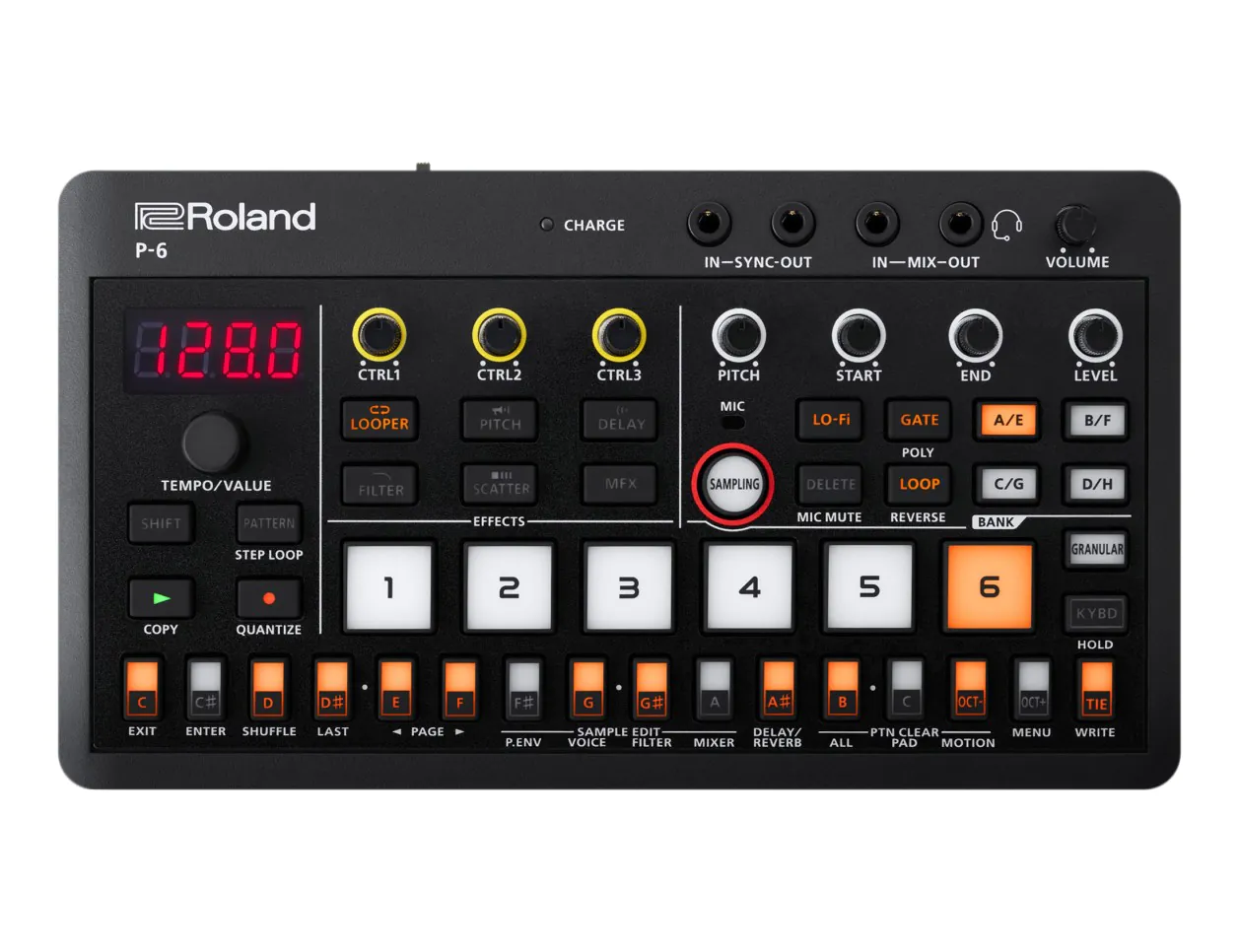 DJ機材 Roland AIRA Compact P-6 CREATIVE SAMPLER Roland AIRA Compact P-6 Creative Sampler