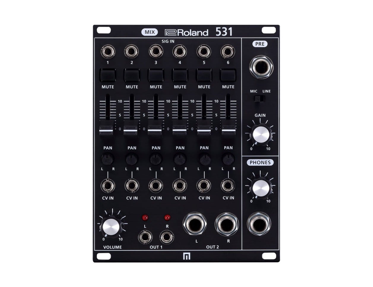 Roland 531 モジュラーシンセサイザー用ミキサー　 モジュラーシンセ Roland System-500 531 6-CH Mixer