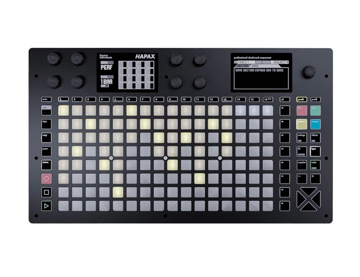 HAPAX パフォーマンスシーケンサー Squarp Hapax Polychronic Performance Sequencer