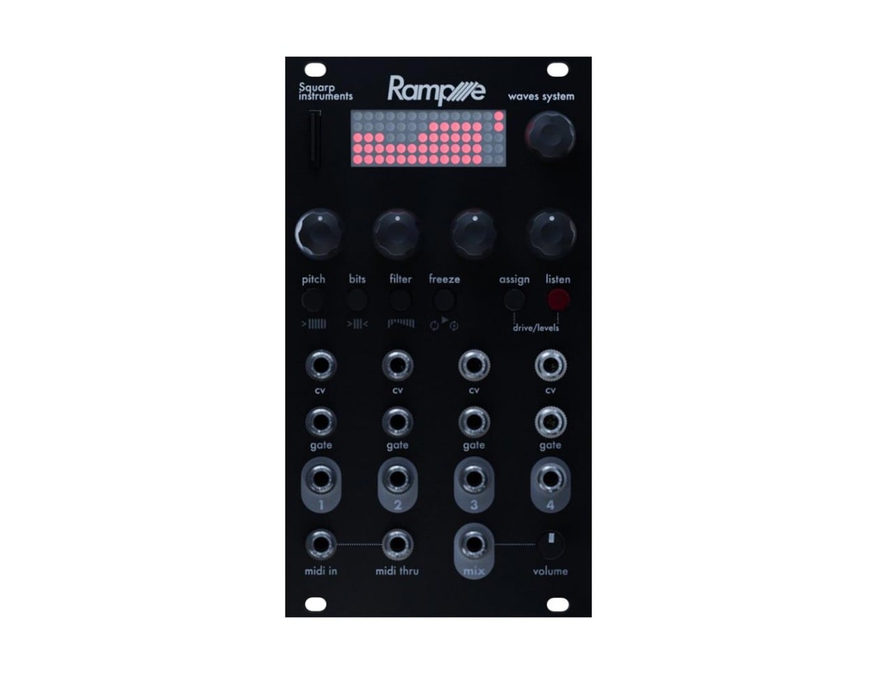 Squarp Rample サンプラー・モジュラーシンセサイザー Squarp Rample Four-Channel Sampler