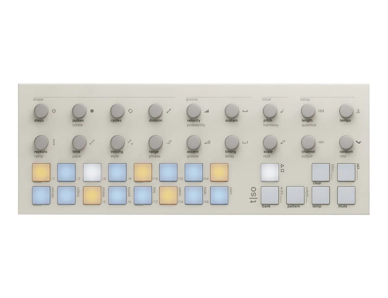 美品 Torso t-1 white モジュラー シーケンサー Torso Electronics T1 (Limited Edition White)