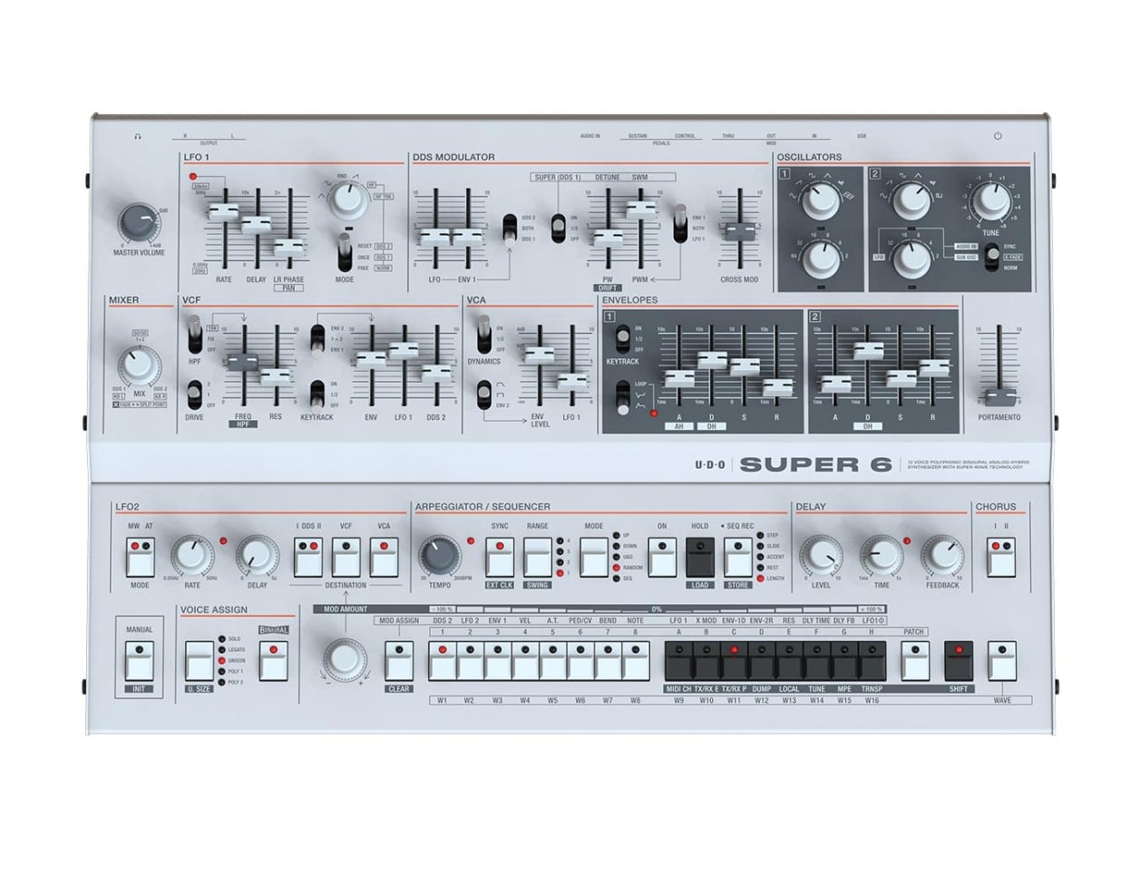 UDO Super 6 Hybrid Desktop Synthesizer