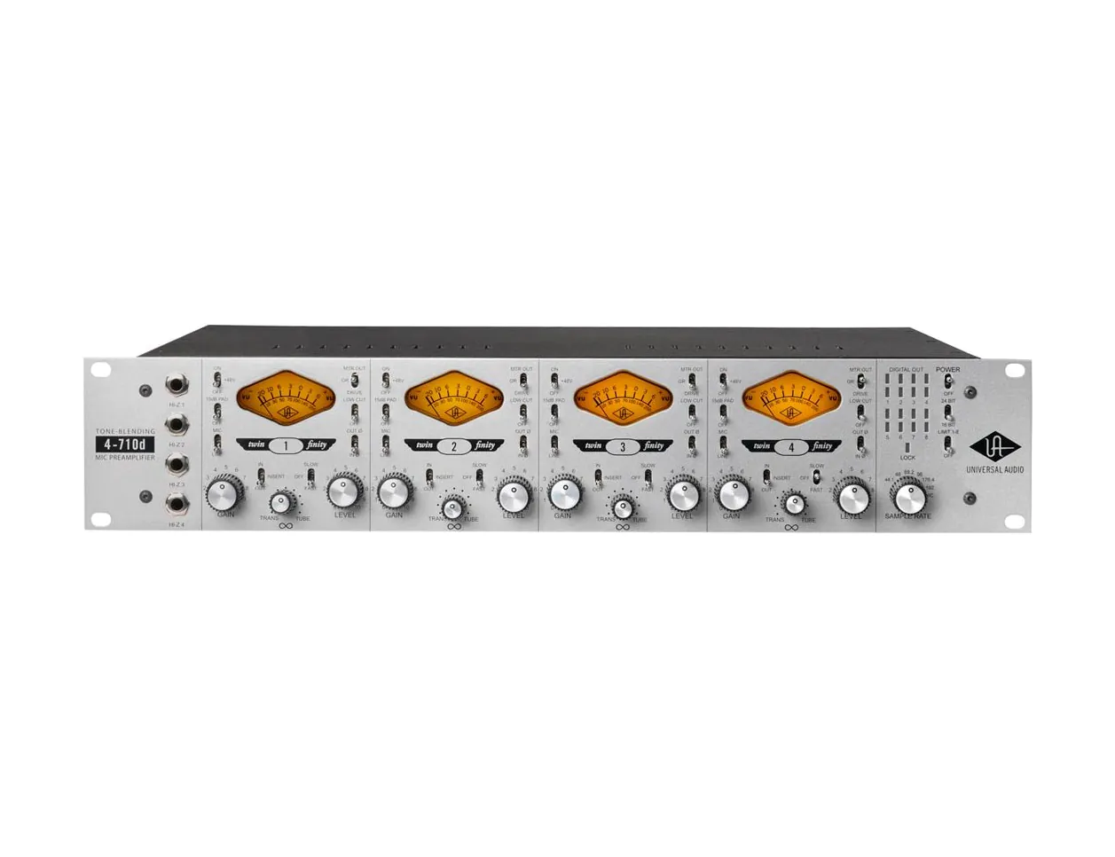 UNIVERSAL AUDIO 4-710D 4ch 高級マイクプリアンプ Universal Audio 4-710d Microphone Preamp
