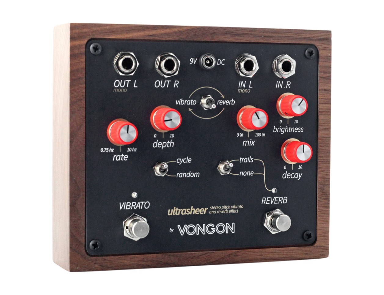 Vongon Ultrasheer Vibrato + Reverb Pedal