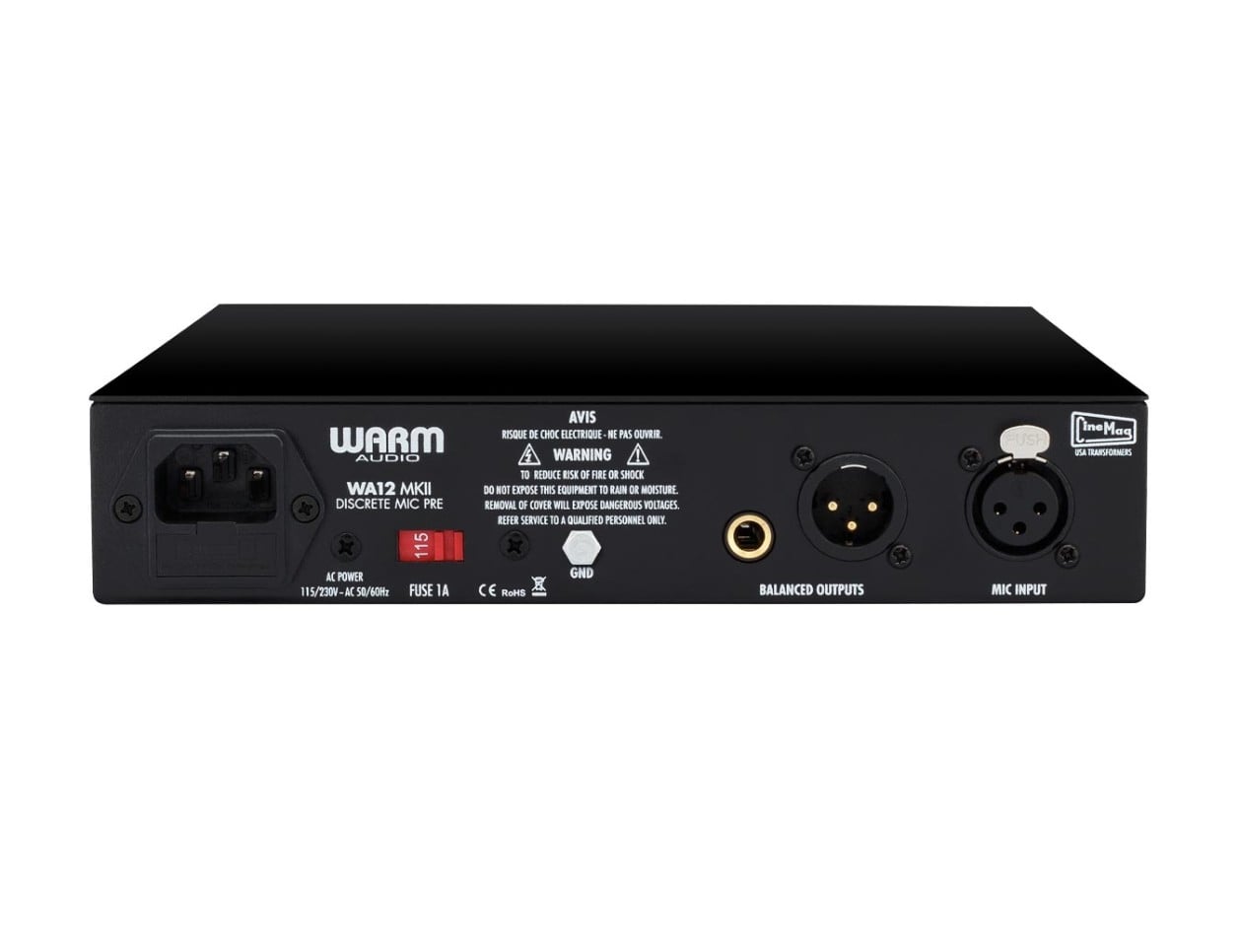 WARM AUDIO WA12 MKII マイクプリアンプ Warm Audio WA12 MKII Microphone Preamp (Black)