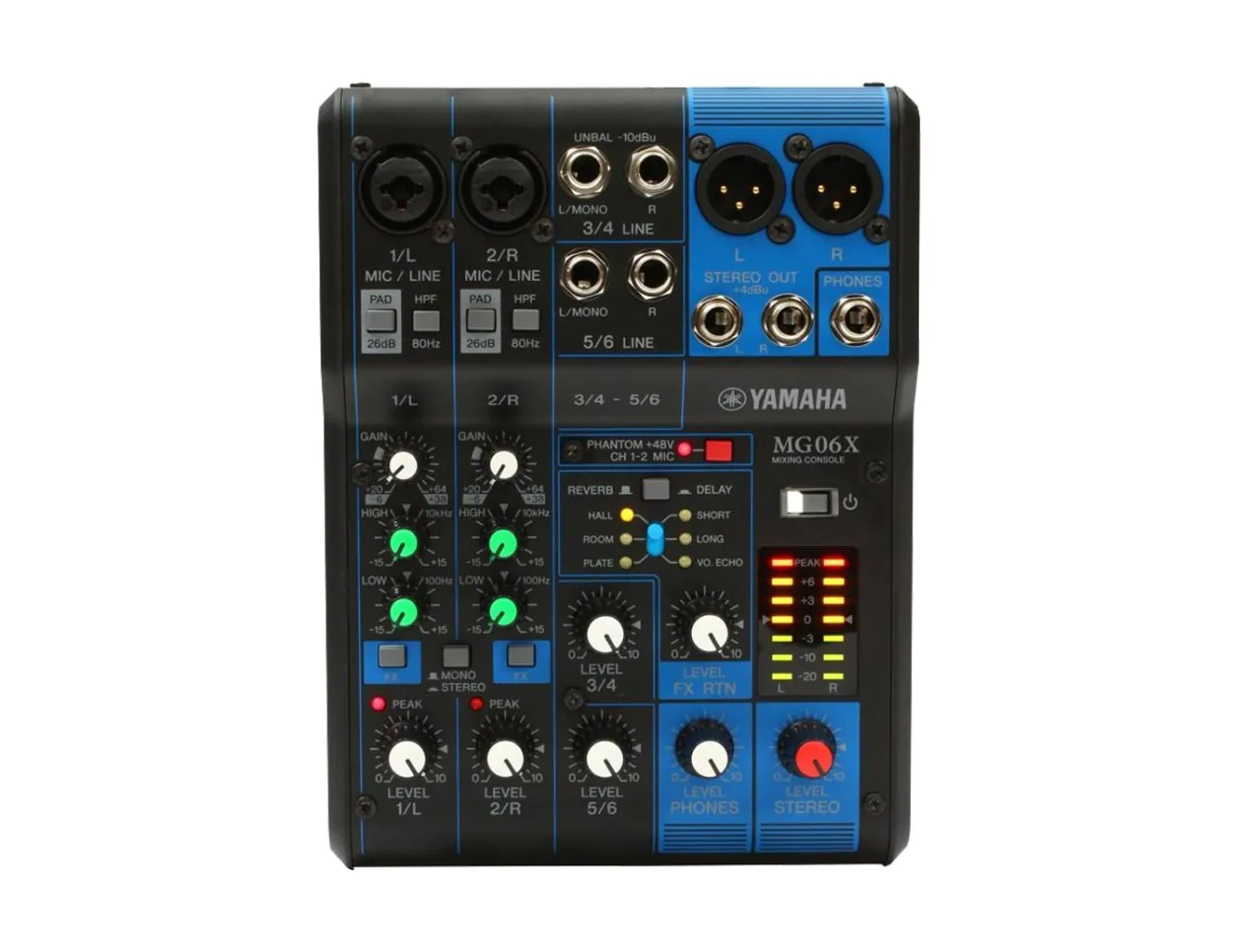 Yamaha MG06X 6-Input Stereo Mixer + Effects