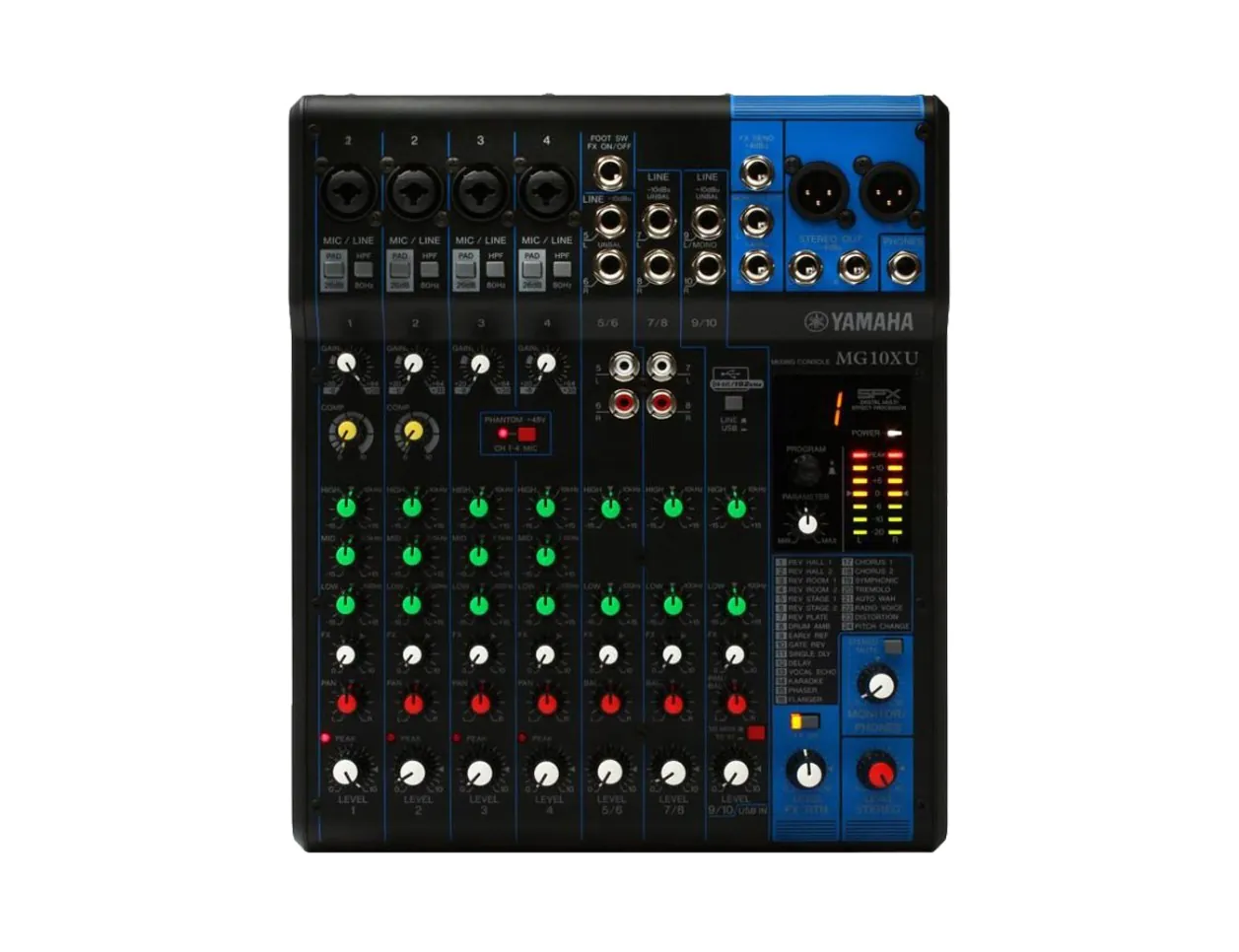 Yamaha MG10Xu 10-Input Stereo Mixer + Effects