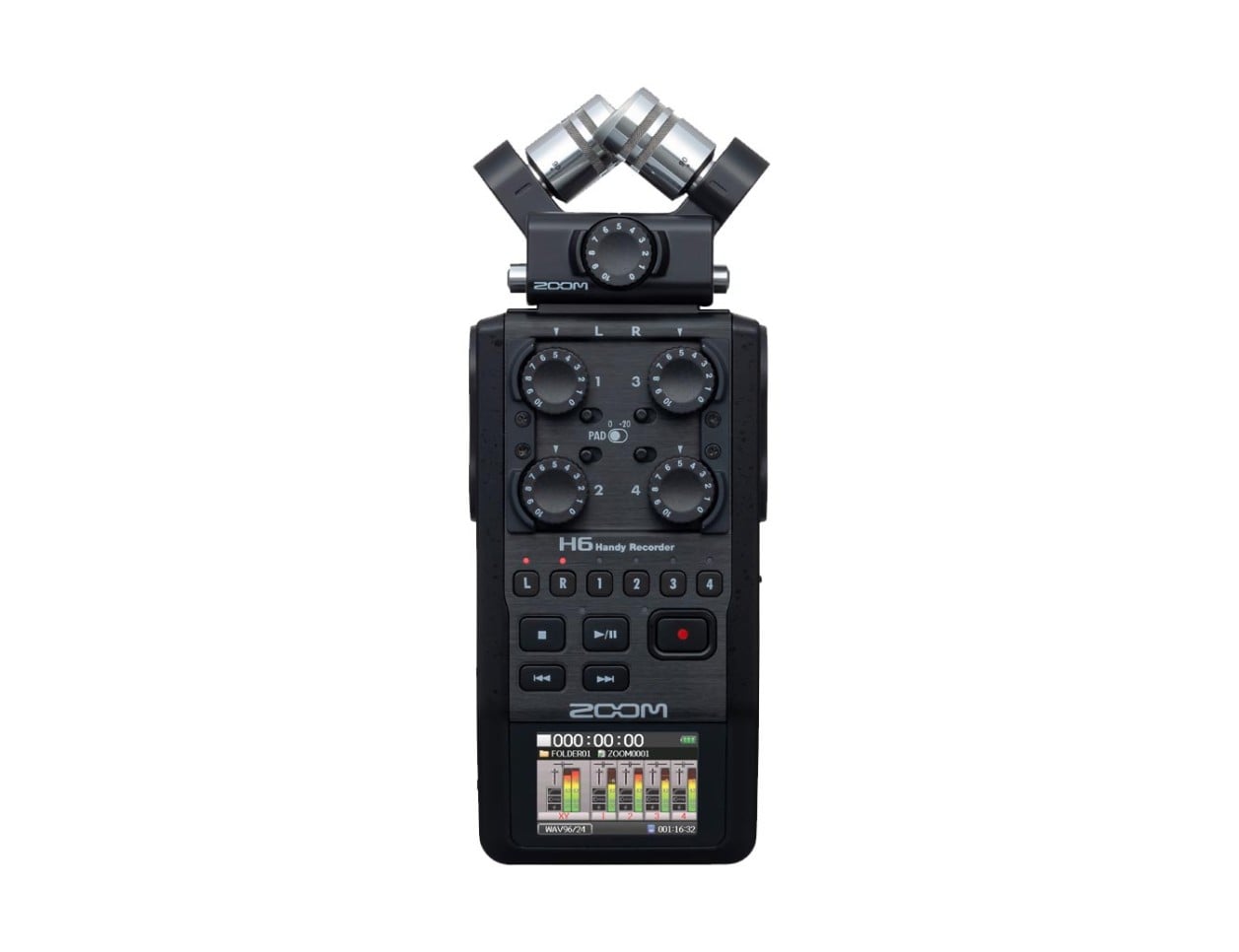 ZOOM H6 本体 + マイク/コンボカプセル等 Zoom H6 All Black Field Recorder