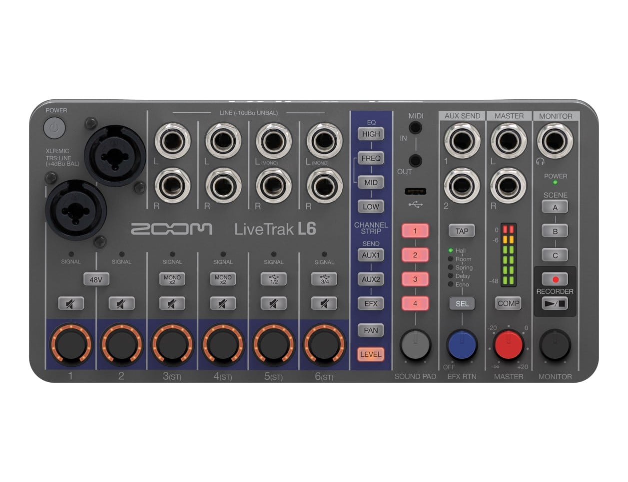 ZOOM ( ズーム ) / LiveTrak L6 Zoom LiveTrak L6 Portable Mixer + Recorder