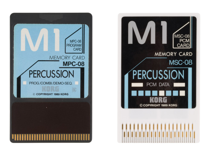 Korg M1 Percussion Card Set (Program Data MPC-08, PCM Data MSC-08