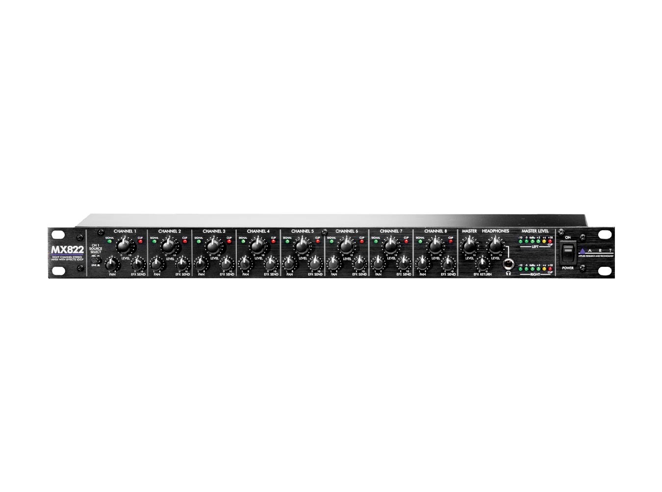 ART MX822 Stereo Rack Mixer