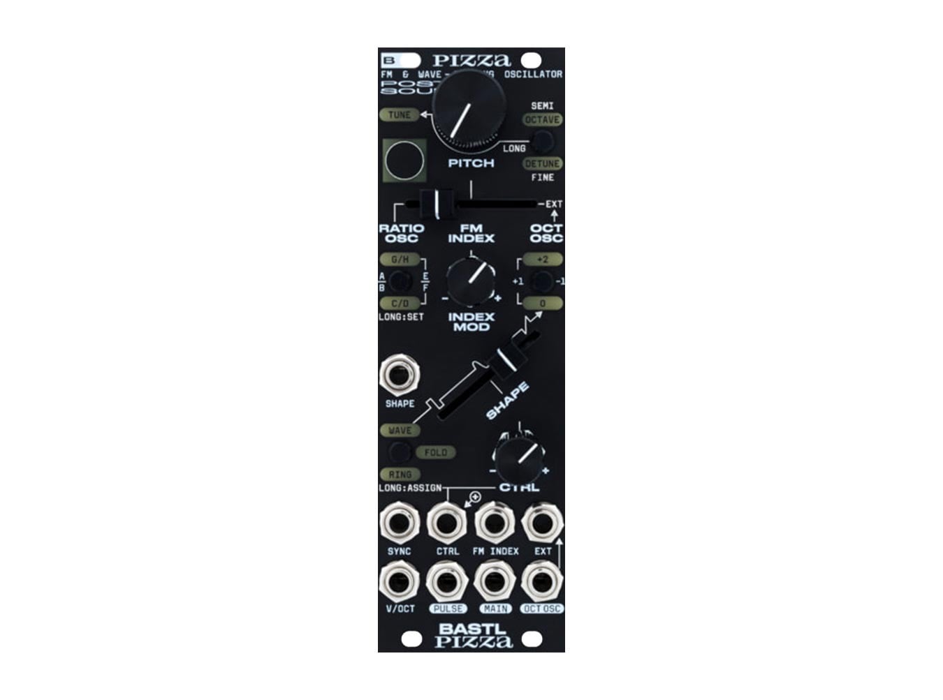 Bastl Pizza FMシンセサイザー BASTL Pizza FM + Waveshaping Oscillator