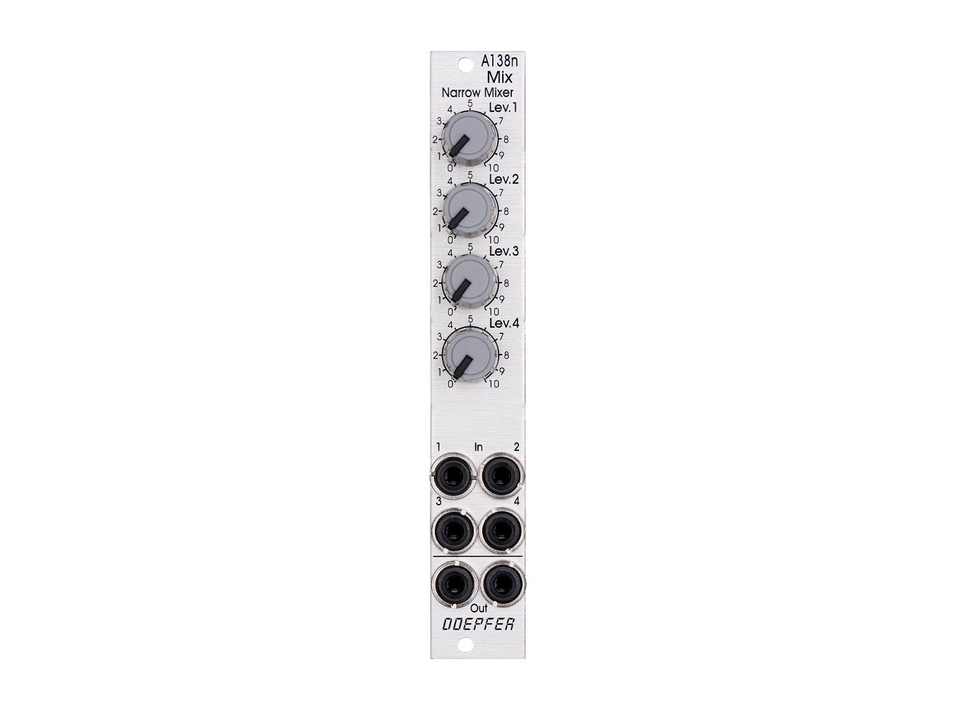 Doepfer A-138n Narrow Mixer モジュラーシンセ Doepfer A-138n Narrow Mixer (Slim Line)