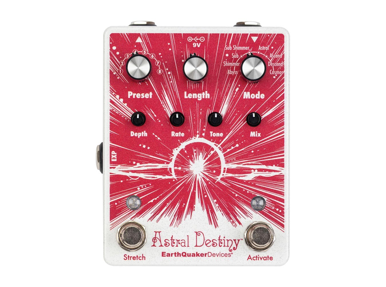 極美品 EarthQuaker Devices Astral Destiny EarthQuaker Astral Destiny Octave + Reverb Pedal