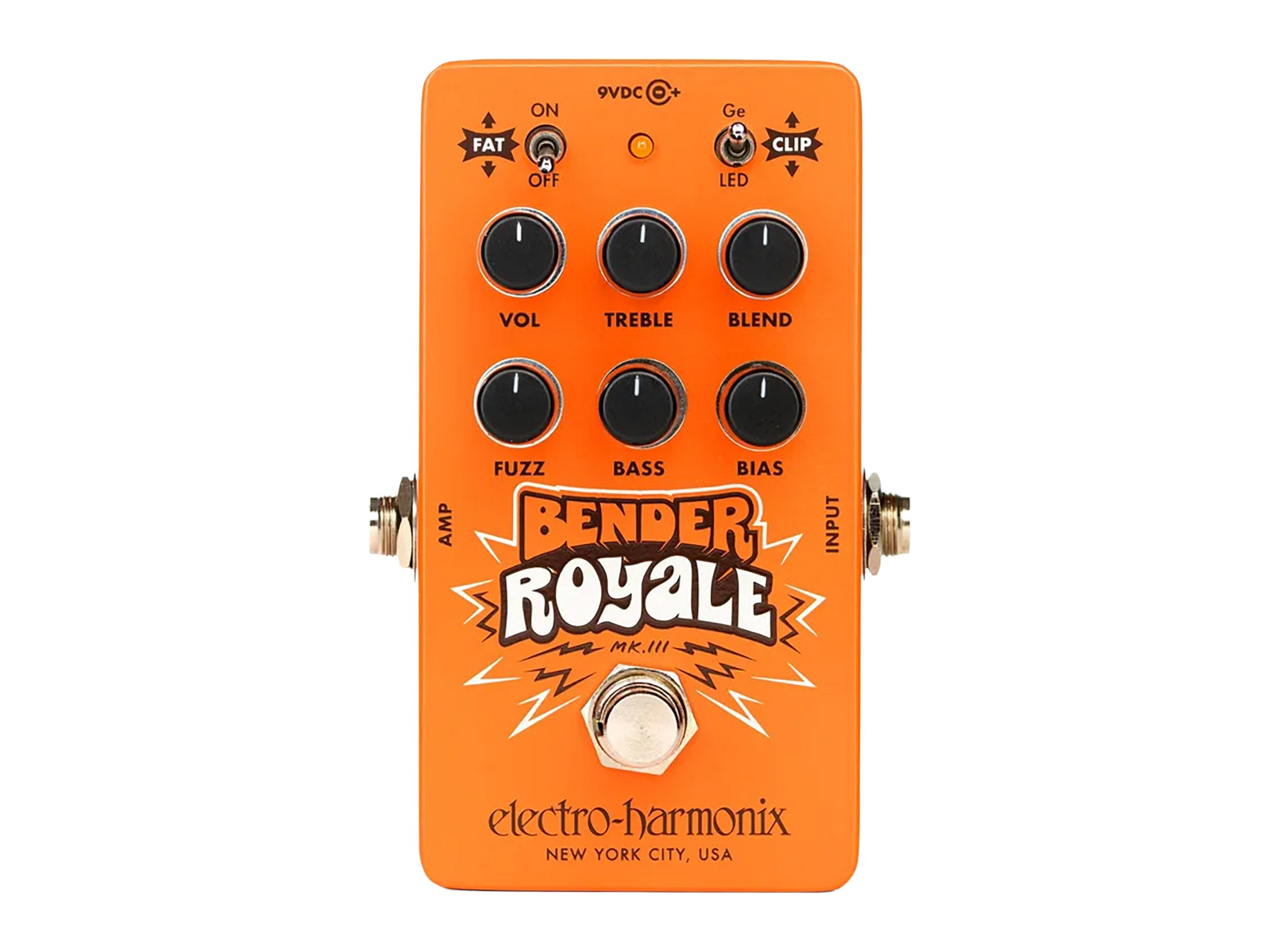 EHX Bender Royale Germanium Fuzz Pedal (Orange)