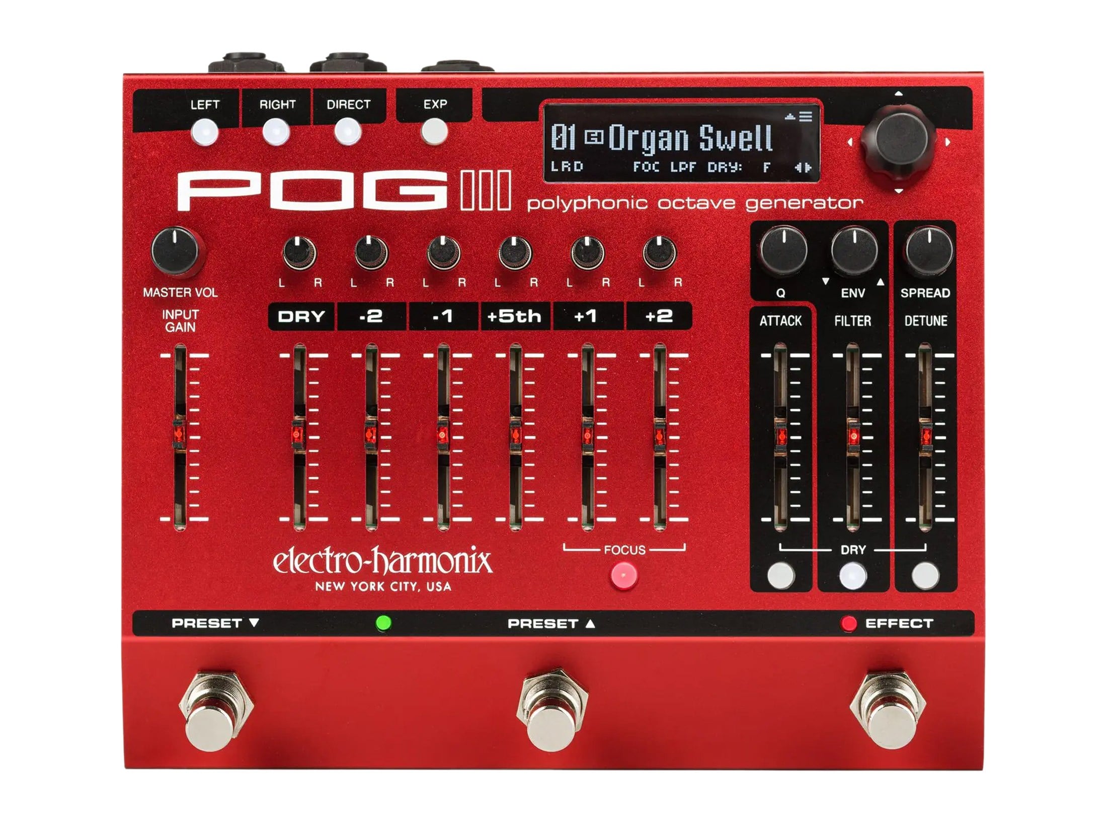 EHX POG3 Polyphonic Octave Generator Pedal