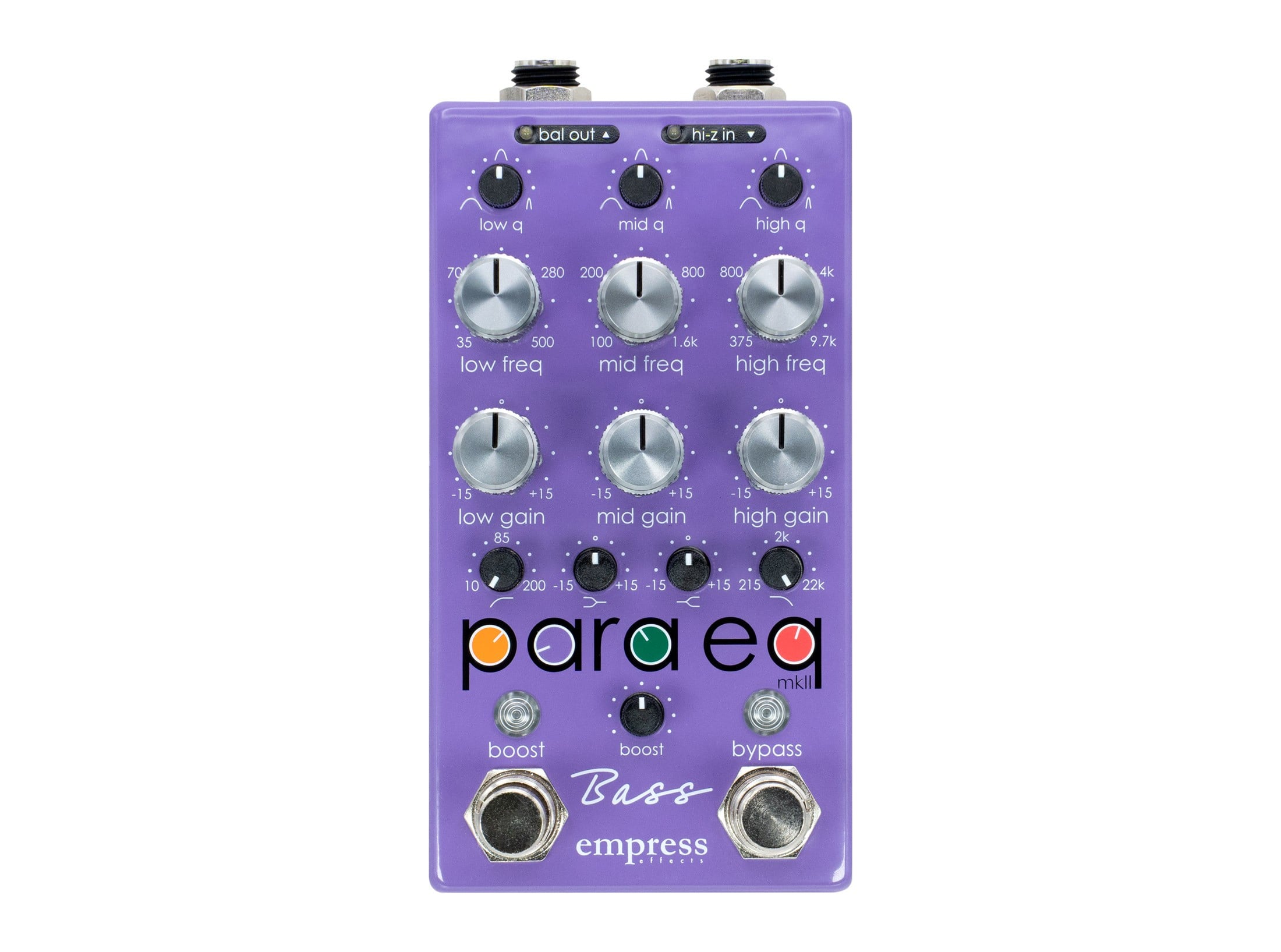 Empress ParaEq エフェクター Empress Effects ParaEQ Bass Parametric EQ Pedal