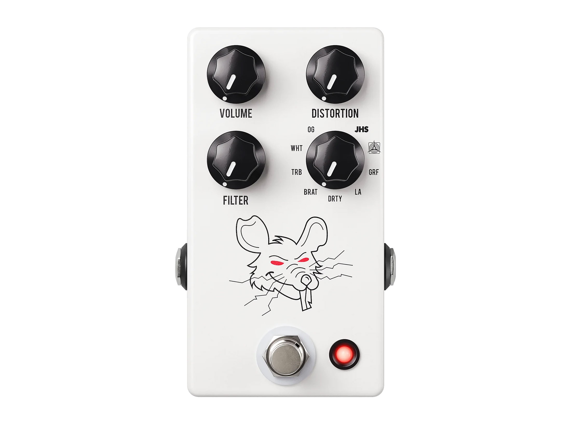 JHS PackRat Multi-RAT Distortion Pedal (White)