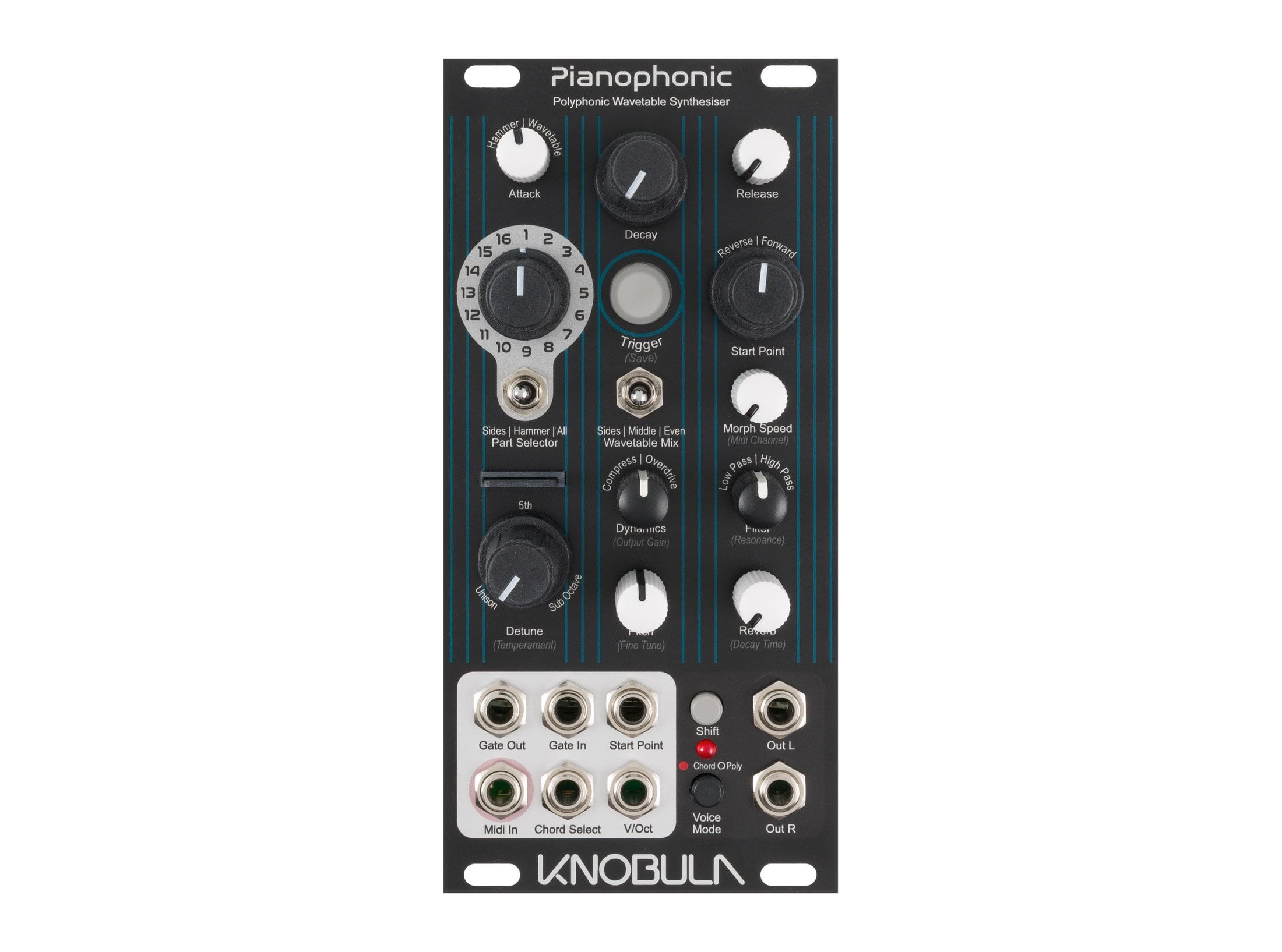 KNOBLA Pianophonic モジュラーシンセサイザー Knobula Pianophonic