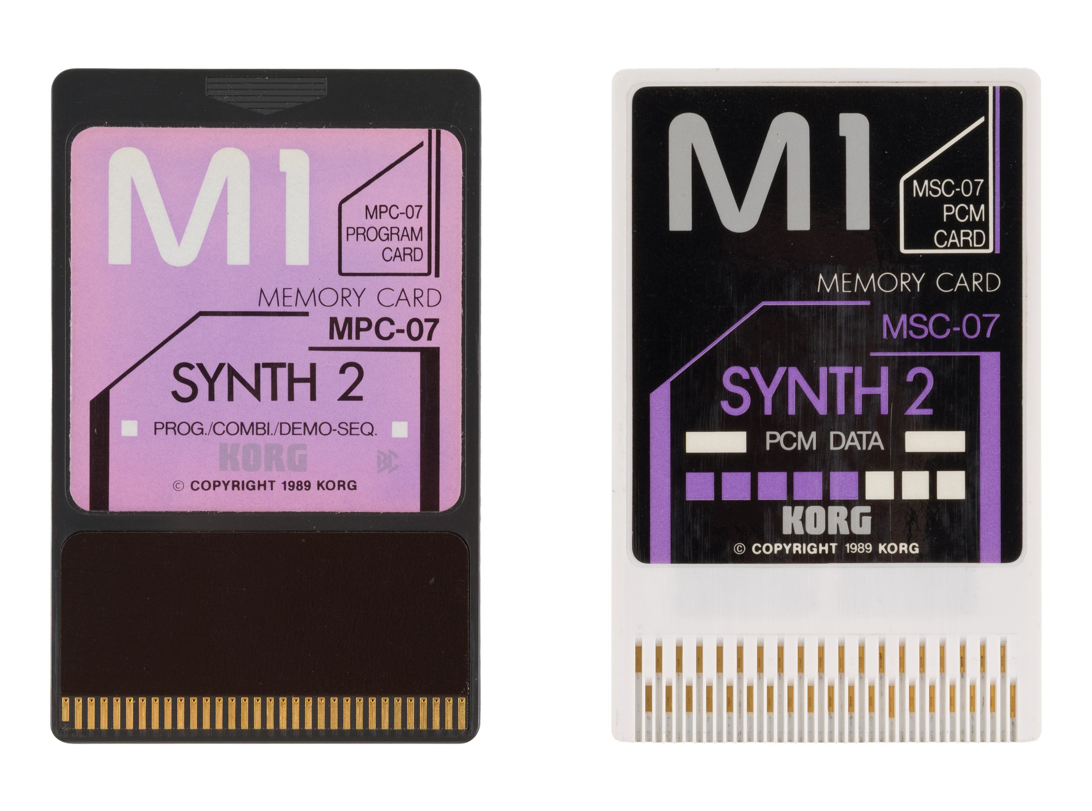 Korg M1 Synth 2 Card Set (Program Data MPC-07, PCM Data MSC-07